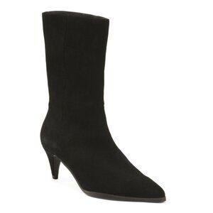 CAVERLEY SHOES Black Suede Suede Collie Boots
